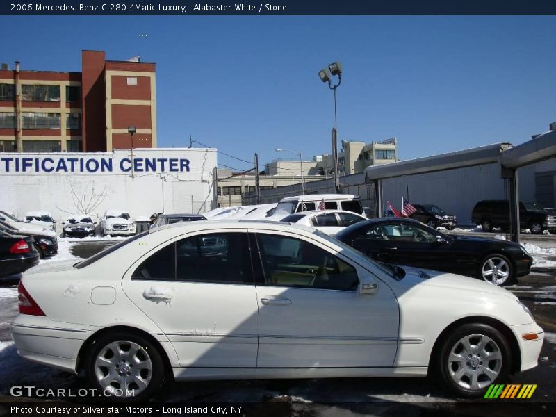 Alabaster White / Stone 2006 Mercedes-Benz C 280 4Matic Luxury
