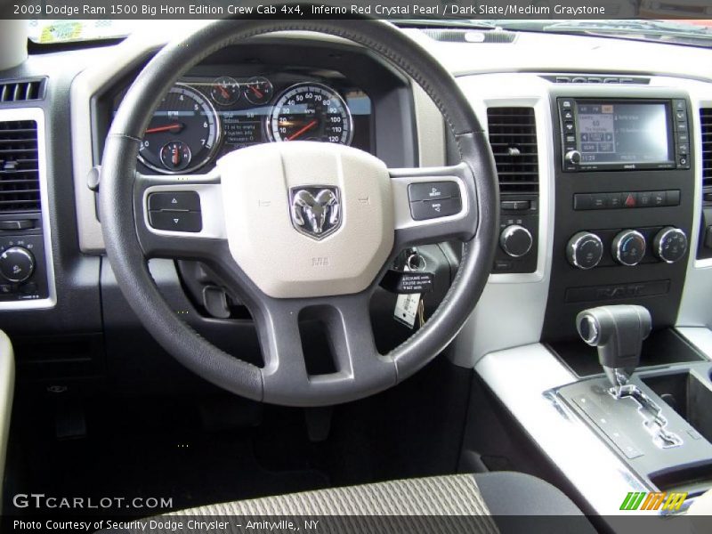 Inferno Red Crystal Pearl / Dark Slate/Medium Graystone 2009 Dodge Ram 1500 Big Horn Edition Crew Cab 4x4