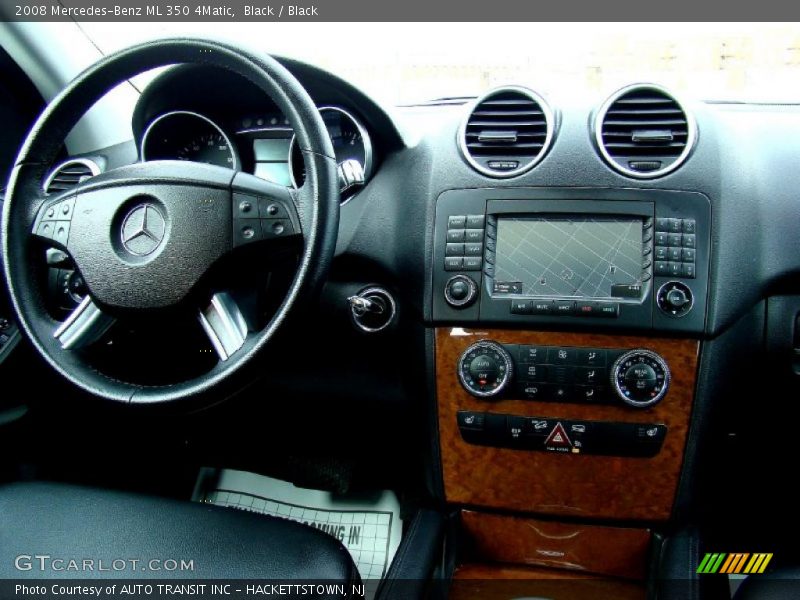 Black / Black 2008 Mercedes-Benz ML 350 4Matic