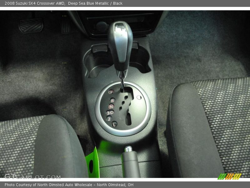 Deep Sea Blue Metallic / Black 2008 Suzuki SX4 Crossover AWD