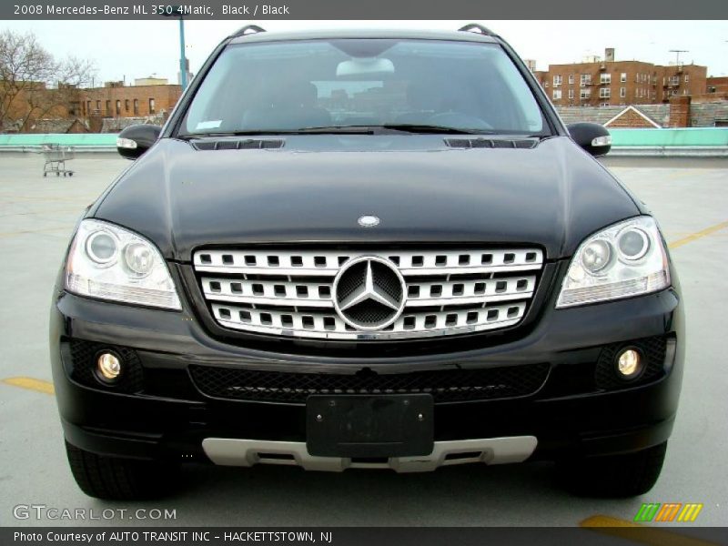 Black / Black 2008 Mercedes-Benz ML 350 4Matic