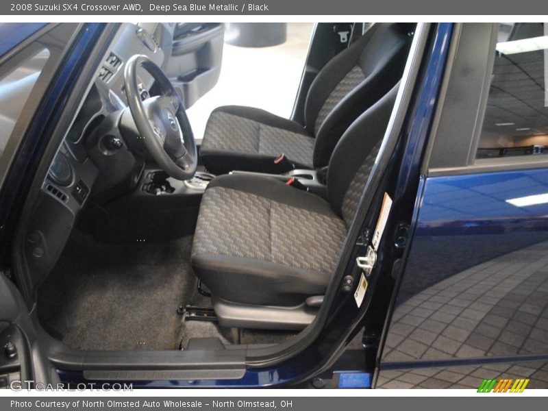 Deep Sea Blue Metallic / Black 2008 Suzuki SX4 Crossover AWD