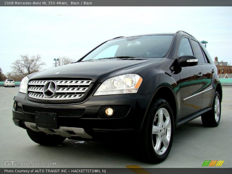 Black / Black 2008 Mercedes-Benz ML 350 4Matic