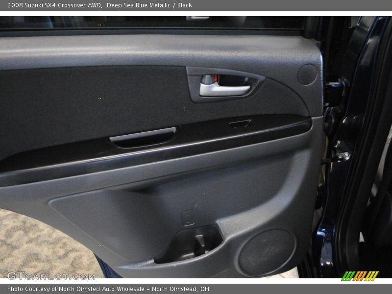 Deep Sea Blue Metallic / Black 2008 Suzuki SX4 Crossover AWD