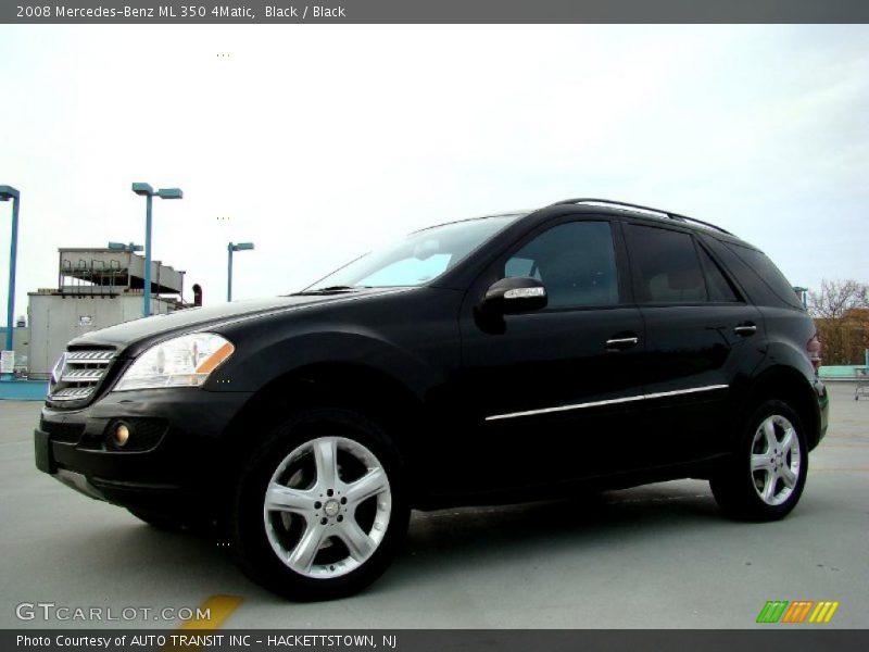 Black / Black 2008 Mercedes-Benz ML 350 4Matic