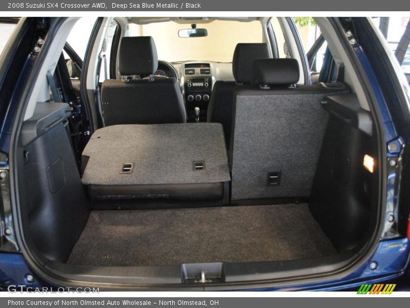 Deep Sea Blue Metallic / Black 2008 Suzuki SX4 Crossover AWD