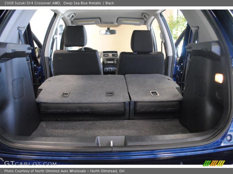 Deep Sea Blue Metallic / Black 2008 Suzuki SX4 Crossover AWD