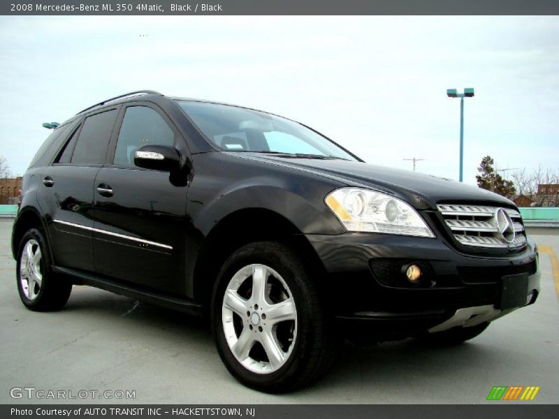 Black / Black 2008 Mercedes-Benz ML 350 4Matic