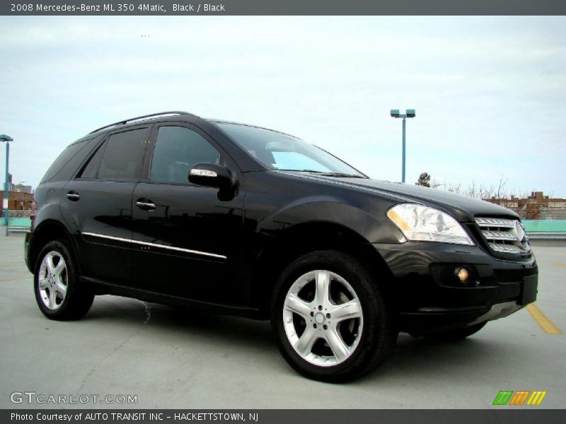 Black / Black 2008 Mercedes-Benz ML 350 4Matic