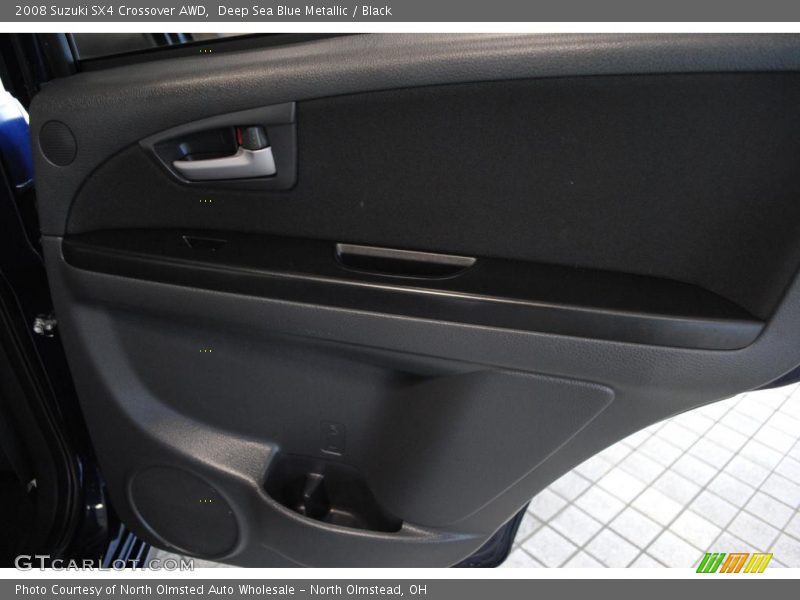 Deep Sea Blue Metallic / Black 2008 Suzuki SX4 Crossover AWD
