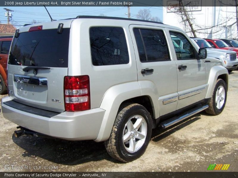 Bright Silver Metallic / Pastel Pebble Beige 2008 Jeep Liberty Limited 4x4