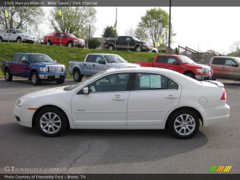 White Suede / Dark Charcoal 2008 Mercury Milan I4