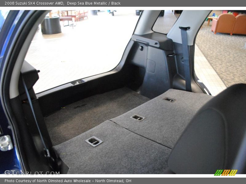 Deep Sea Blue Metallic / Black 2008 Suzuki SX4 Crossover AWD