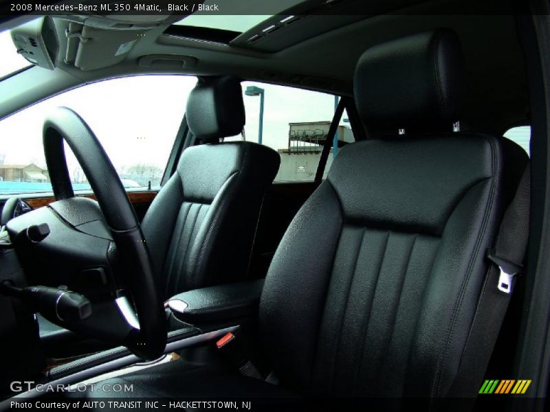 Black / Black 2008 Mercedes-Benz ML 350 4Matic