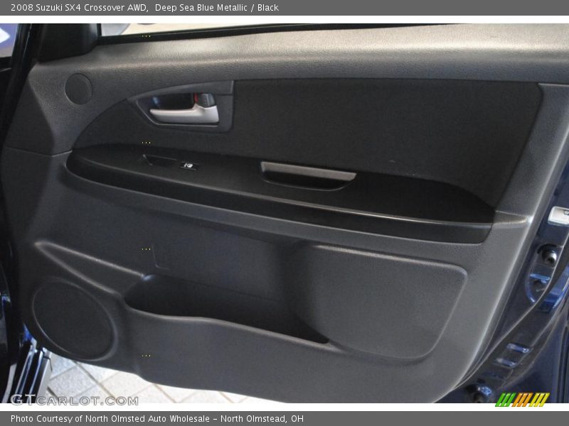 Deep Sea Blue Metallic / Black 2008 Suzuki SX4 Crossover AWD