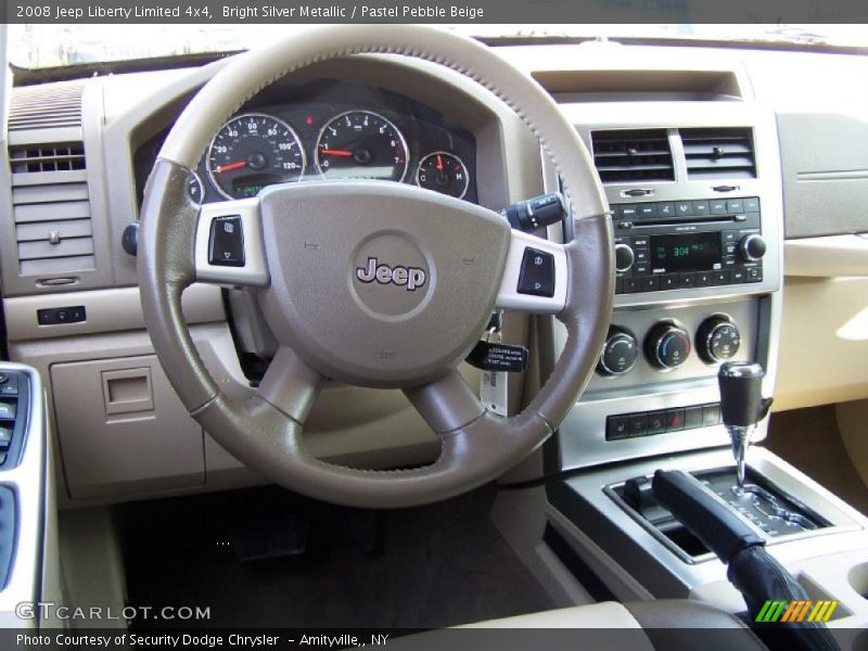 Bright Silver Metallic / Pastel Pebble Beige 2008 Jeep Liberty Limited 4x4
