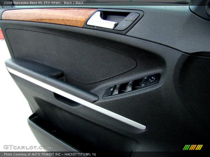 Black / Black 2008 Mercedes-Benz ML 350 4Matic