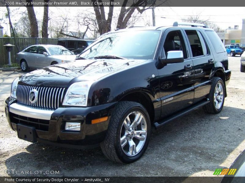 Black / Charcoal Black 2008 Mercury Mountaineer Premier AWD