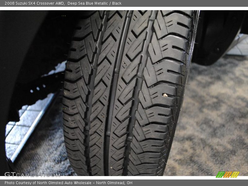 Deep Sea Blue Metallic / Black 2008 Suzuki SX4 Crossover AWD