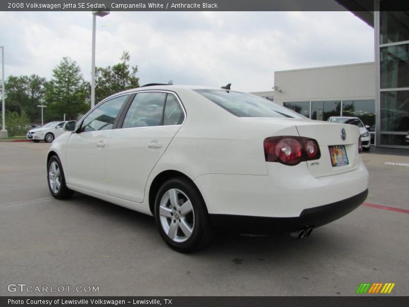 Campanella White / Anthracite Black 2008 Volkswagen Jetta SE Sedan