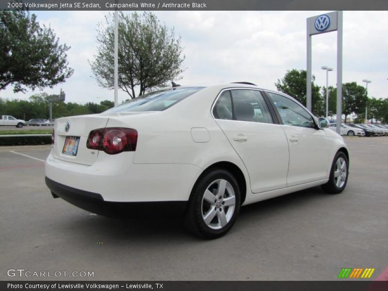 Campanella White / Anthracite Black 2008 Volkswagen Jetta SE Sedan
