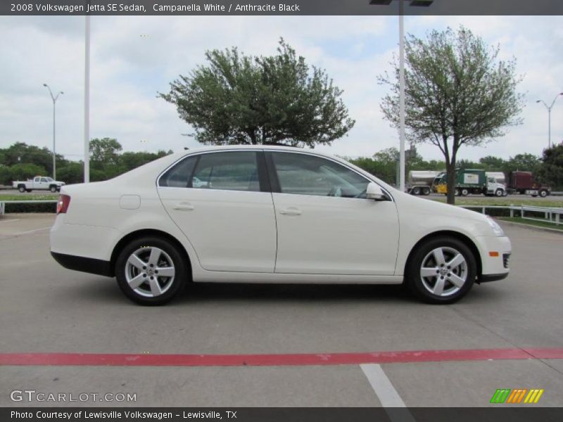 Campanella White / Anthracite Black 2008 Volkswagen Jetta SE Sedan