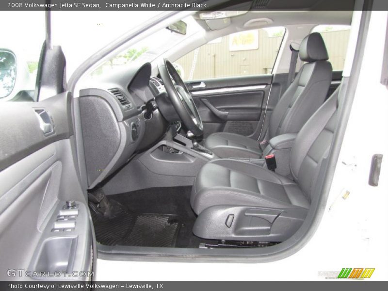 Campanella White / Anthracite Black 2008 Volkswagen Jetta SE Sedan