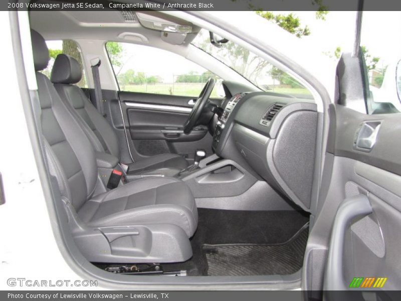 Campanella White / Anthracite Black 2008 Volkswagen Jetta SE Sedan