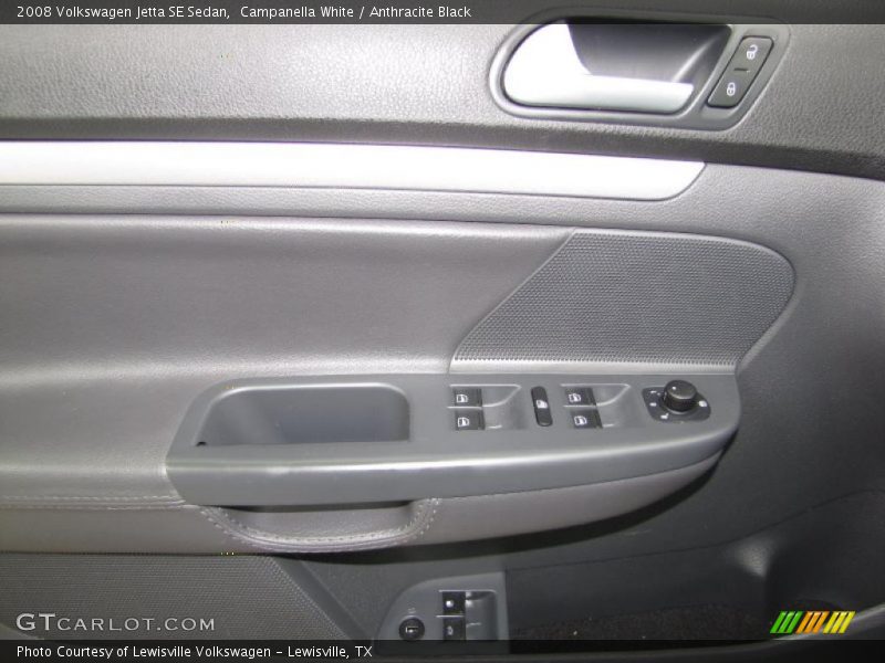 Campanella White / Anthracite Black 2008 Volkswagen Jetta SE Sedan