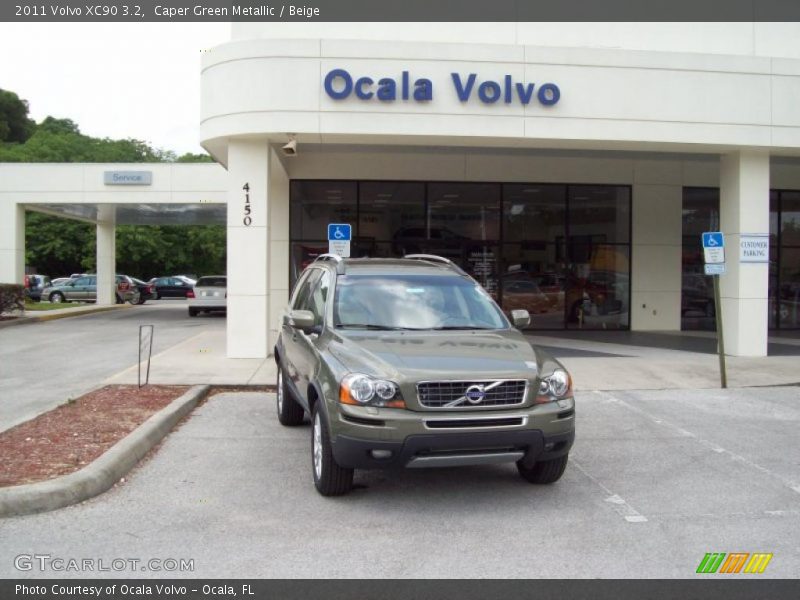 Caper Green Metallic / Beige 2011 Volvo XC90 3.2