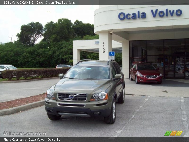 Caper Green Metallic / Beige 2011 Volvo XC90 3.2