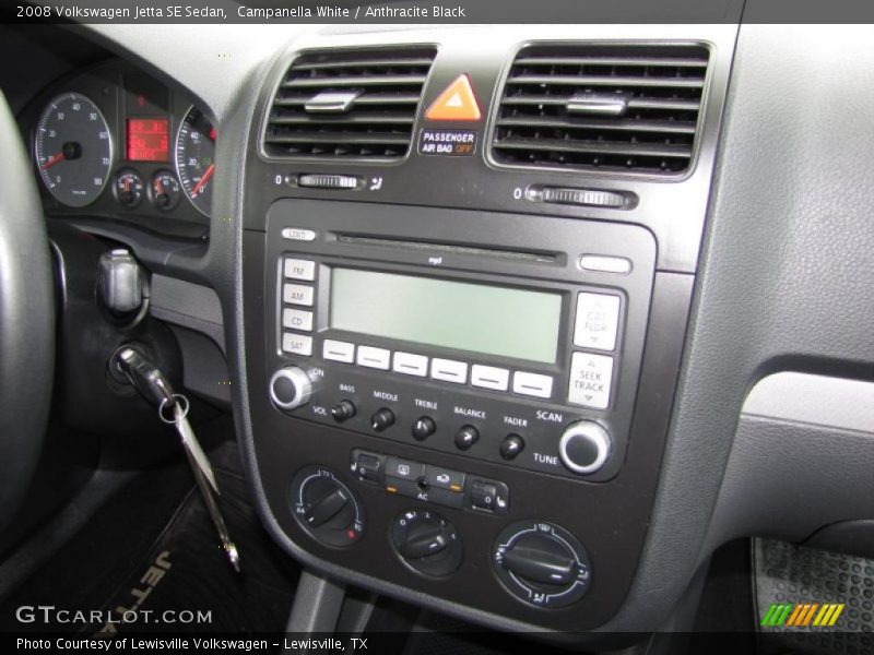 Campanella White / Anthracite Black 2008 Volkswagen Jetta SE Sedan