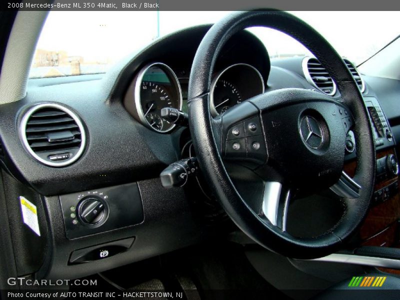 Black / Black 2008 Mercedes-Benz ML 350 4Matic