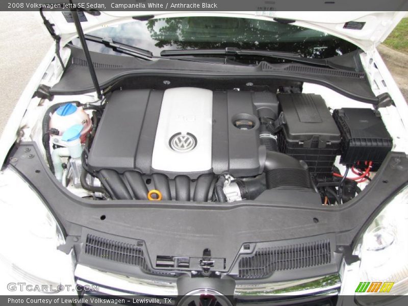 Campanella White / Anthracite Black 2008 Volkswagen Jetta SE Sedan
