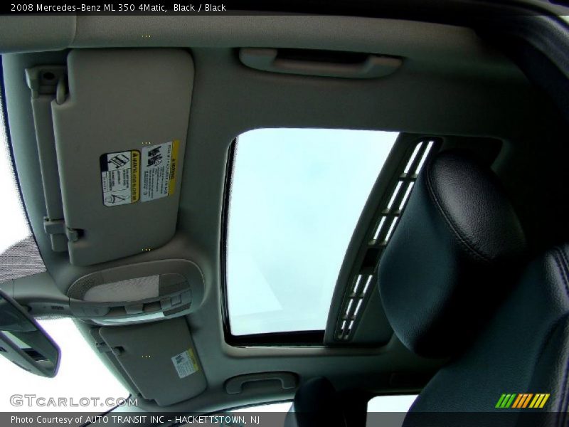 Black / Black 2008 Mercedes-Benz ML 350 4Matic