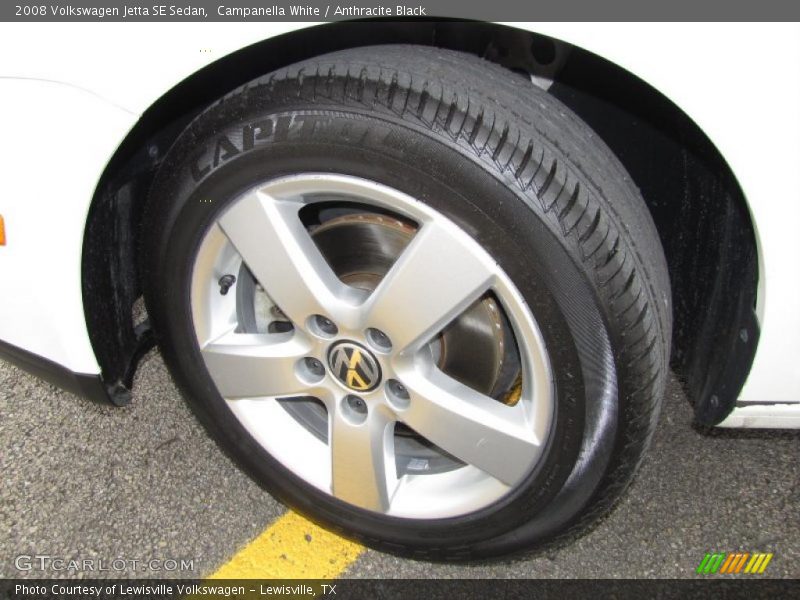 Campanella White / Anthracite Black 2008 Volkswagen Jetta SE Sedan