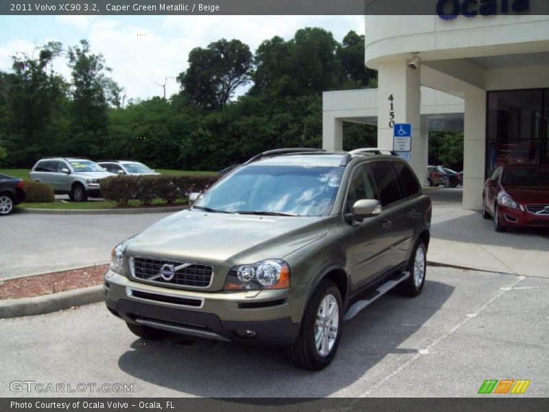 Caper Green Metallic / Beige 2011 Volvo XC90 3.2