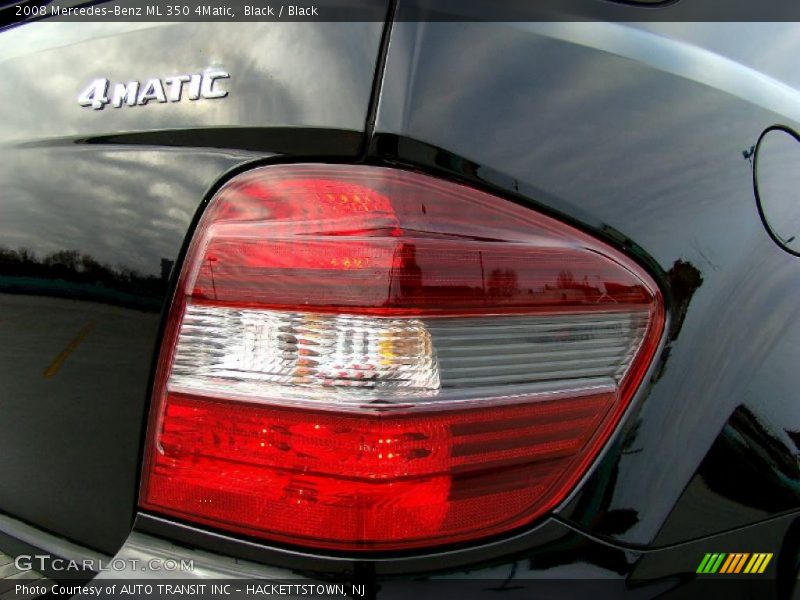 Black / Black 2008 Mercedes-Benz ML 350 4Matic