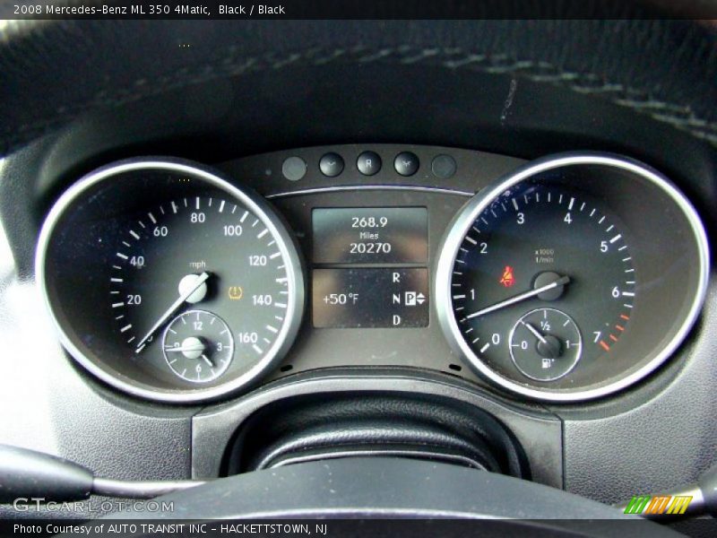 Black / Black 2008 Mercedes-Benz ML 350 4Matic