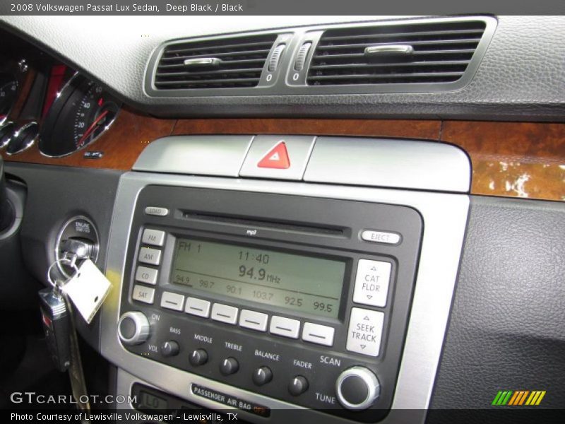 Deep Black / Black 2008 Volkswagen Passat Lux Sedan