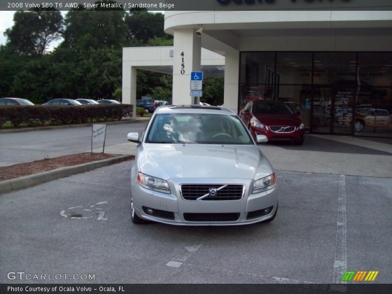 Silver Metallic / Sandstone Beige 2008 Volvo S80 T6 AWD