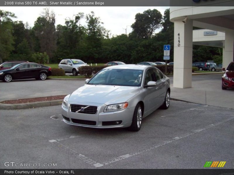 Silver Metallic / Sandstone Beige 2008 Volvo S80 T6 AWD