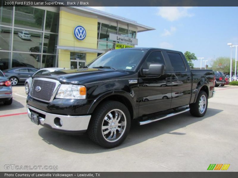 Black / Black 2008 Ford F150 Lariat SuperCrew