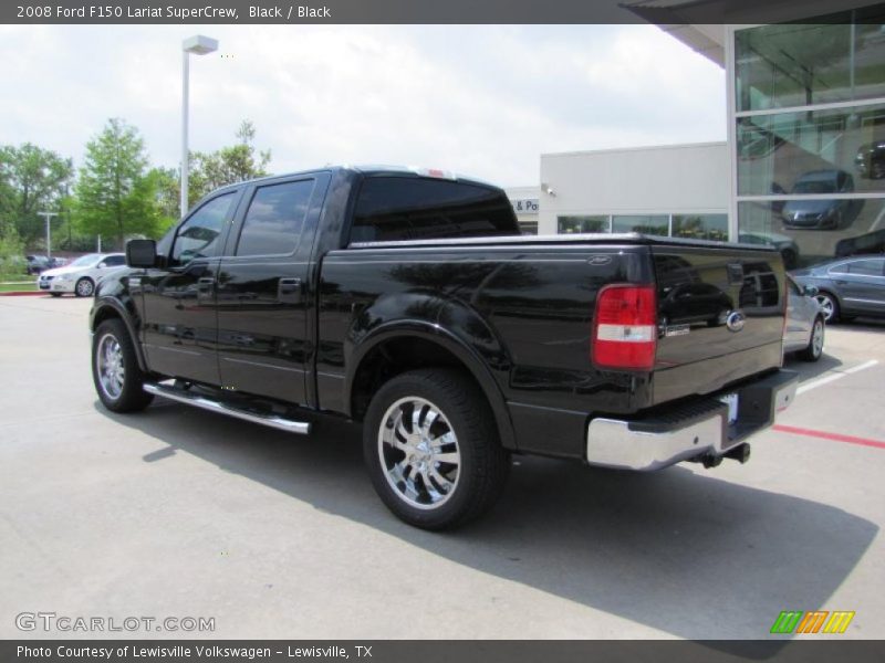Black / Black 2008 Ford F150 Lariat SuperCrew