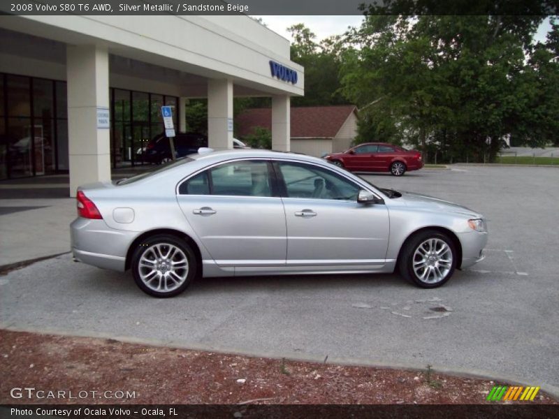 Silver Metallic / Sandstone Beige 2008 Volvo S80 T6 AWD