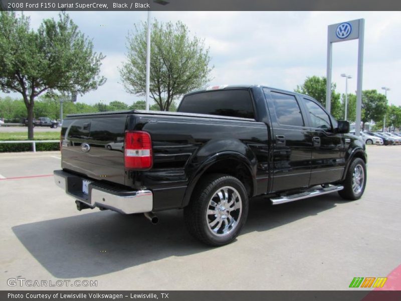 Black / Black 2008 Ford F150 Lariat SuperCrew