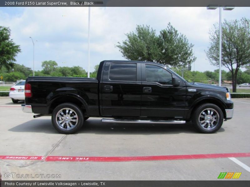 Black / Black 2008 Ford F150 Lariat SuperCrew