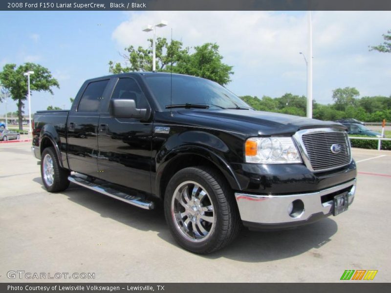 Black / Black 2008 Ford F150 Lariat SuperCrew