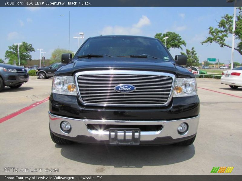 Black / Black 2008 Ford F150 Lariat SuperCrew