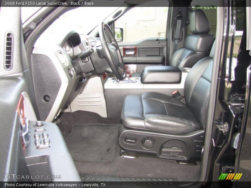 Black / Black 2008 Ford F150 Lariat SuperCrew